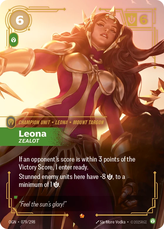 Leona, Zealot