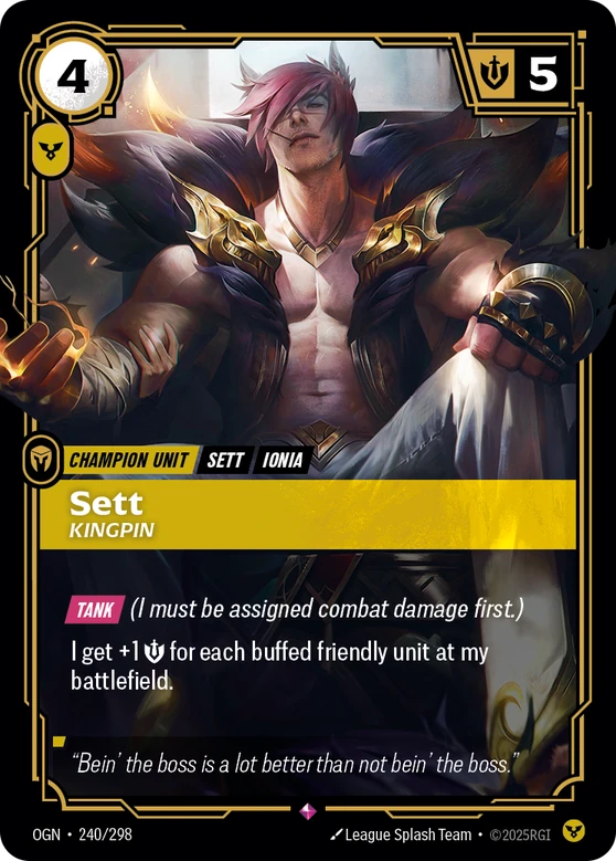 Sett, Kingpin
