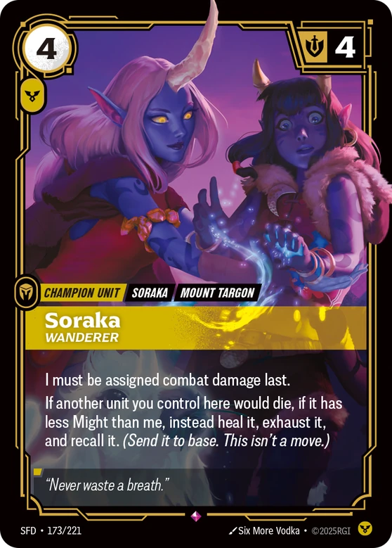 Soraka, Wanderer