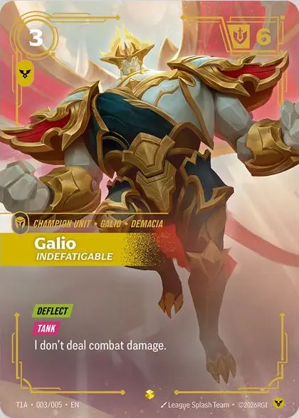 Galio, Indefatigable