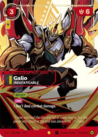 Galio, Indefatigable