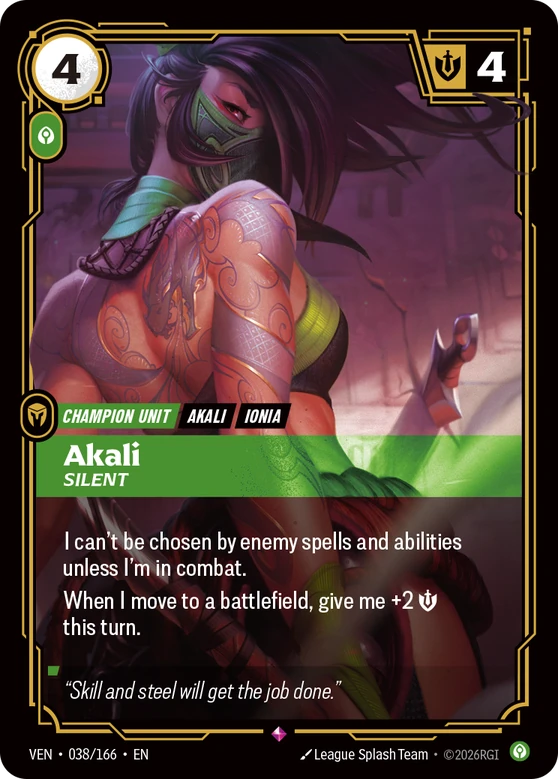 Akali, Silent